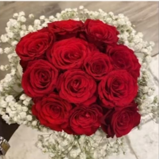Classic Rose Bridal Bouquet