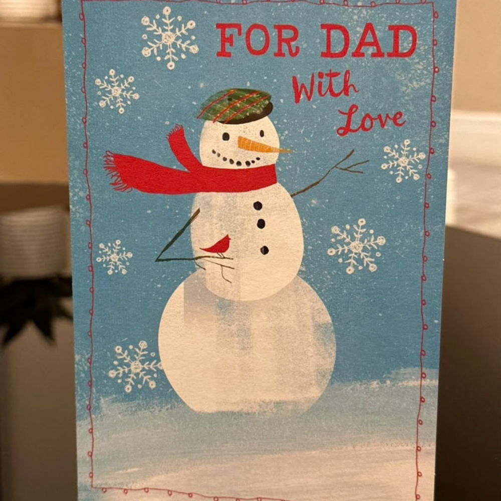 Cute Snowman Christmas Card