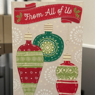 Ornaments Christmas Card
