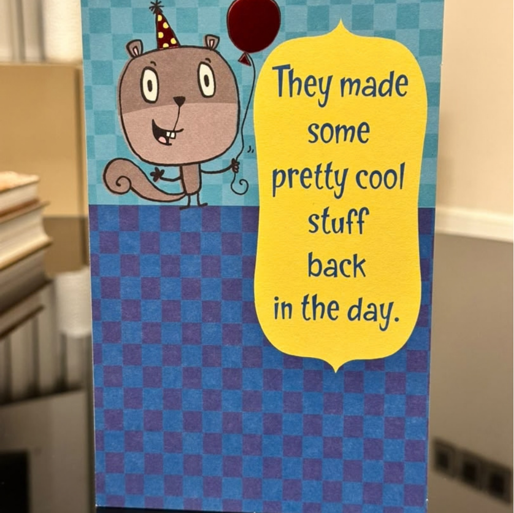 Humorous Retro Squirrel Card