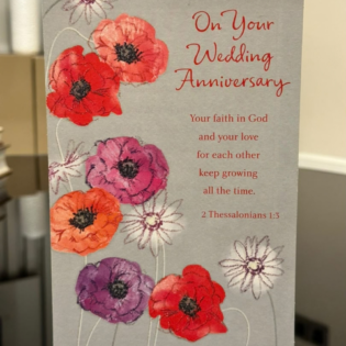 Floral Anniversary Card