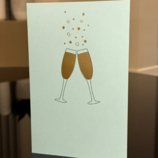 Champagne Toast Celebration Card