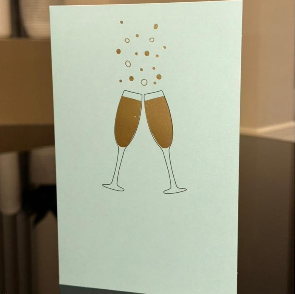 Champagne Toast Celebration Card