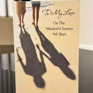 Beach Shadows Romantic Card