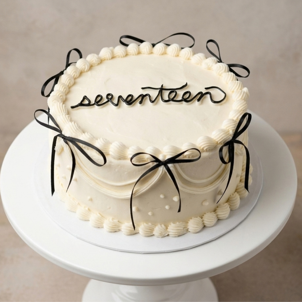Vintage Ribbon Cake