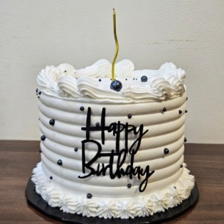 8" Whipped Cream Cake- 3 Layers(Chiffon Vanilla, Chocolate & Redvelvet)