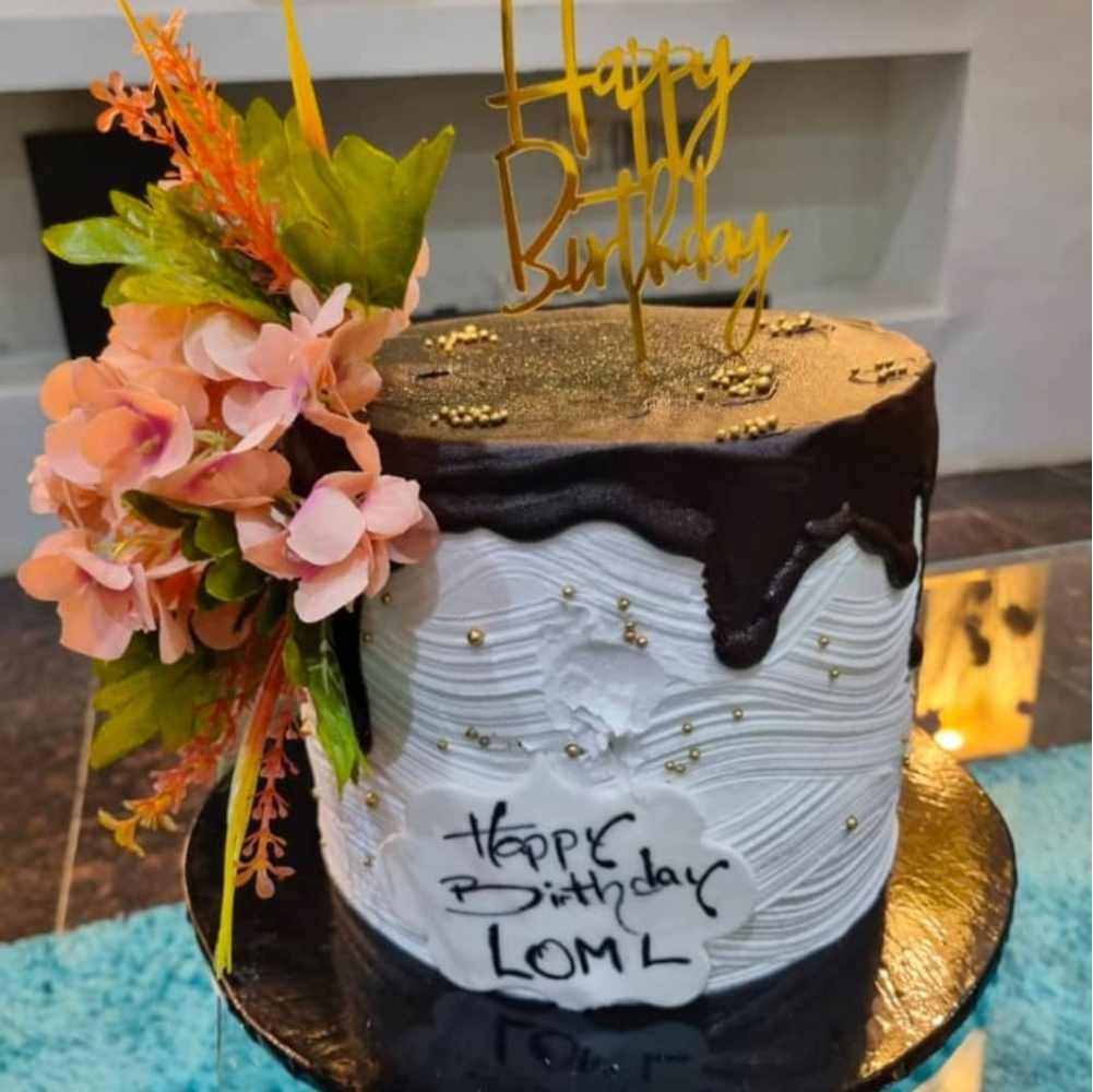 Chocolate Drip Birthday Cake